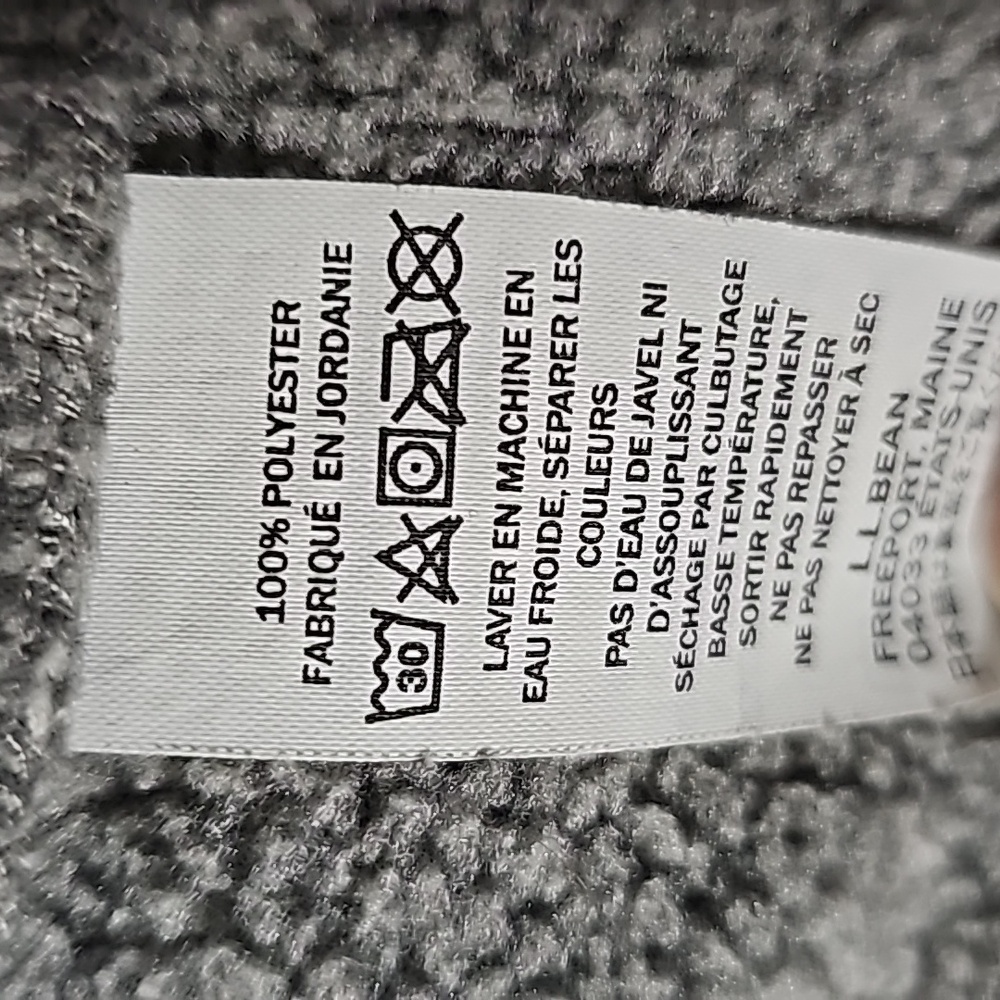 LL Bean slightly fitted size X large reg 100% polyester jacket coat gray - Picture 5 of 7